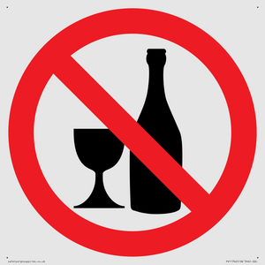 Prohibition: No alcohol